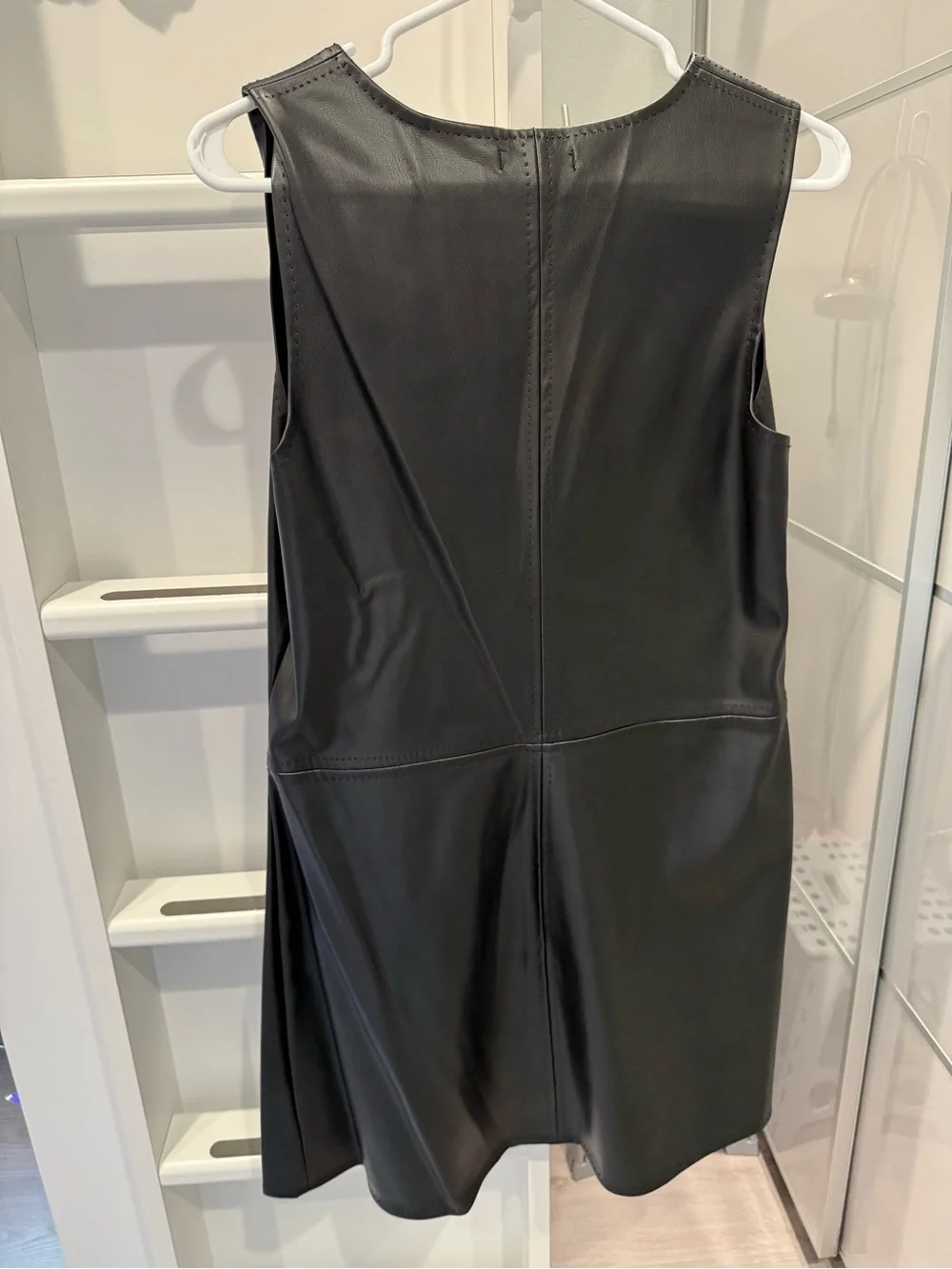 Max Studio Black Faux-Leather Dress - Picture 2 of 3